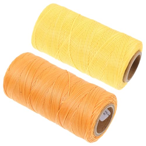 DOITOOL 2 Rollen Nähfaden Polsterfaden Stickfaden Fäden Faden zum Nähen gewachster Faden schuhreparatur bastelmaterial nähgarn Armbandkordel für die Schmuckherstellung Nähenfaden Polyester von DOITOOL
