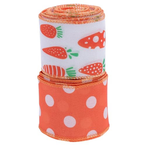 DOITOOL 2 Rollen Osterband Bastelbänder zu Ostern fröhliche osterbänder Mesh-Stoffband Geschenkband zu Ostern Polyester DOITOOL 2 Rollen Osterband Bastelbänder zu Ostern fröhliche osterbänder Mesh-Stoffband Geschenkband zu Ostern Polyester von DOITOOL