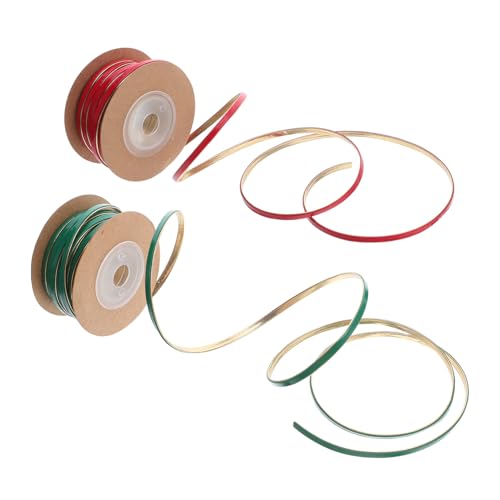 DOITOOL 2 Rollen PU Kunstlederband Buntes Farbblock-geschenkband für DIY Schmuck Haaraccessoires Geschenkverpackung und Floristik Rot Grün DOITOOL 2 Rollen PU Kunstlederband Buntes Farbblock-geschenkband für DIY Schmuck Haaraccessoires Geschenkverpackung und Floristik Rot Grün von DOITOOL