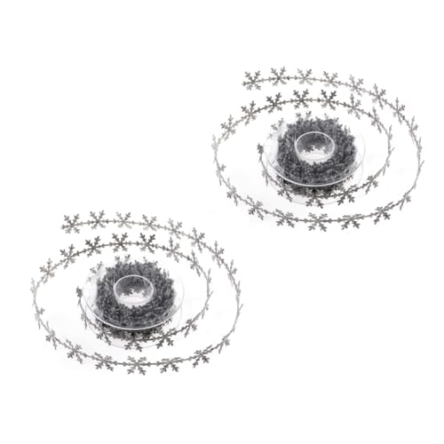 DOITOOL 2 Rollen Schneeflocken Deko Geschenkband Weihnachtsbaum Dekoration Langlebiges Glattes Atmungsaktives Band für Weihnachten Party Festtagsdekoration DOITOOL 2 Rollen Schneeflocken Deko Geschenkband Weihnachtsbaum Dekoration Langlebiges Glattes Atmungsaktives Band für Weihnachten Party Festtagsdekoration von DOITOOL