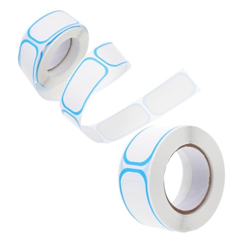 DOITOOL 2 Rollen Selbstklebende Beschreibbare Etikettenrollen Ablösbare Aufkleber für Gefrierfach Küche und DIY mit Haftstarken Rückstandsfrei Entfernbaren Aufklebern von DOITOOL