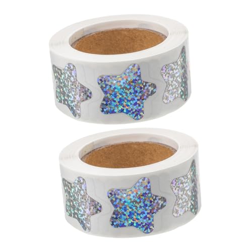 DOITOOL 2 Rollen Selbstklebende Glitzer Sterne Aufkleber Bunte Reflektierende Stern Sticker für Dekorative Belohnungsetiketten Wasserfest für Basteln und Scrapbooking DOITOOL 2 Rollen Selbstklebende Glitzer Sterne Aufkleber Bunte Reflektierende Stern Sticker für Dekorative Belohnungsetiketten Wasserfest für Basteln und Scrapbooking von DOITOOL