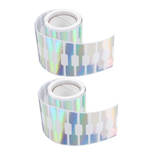 DOITOOL 2 Rollen Selbstklebende Preisetiketten für Schmuck Wasserdichte Blanko Aufkleber für Ringe und Armbänder pro Rolle für Einzelhandel und Ausstellungen von DOITOOL