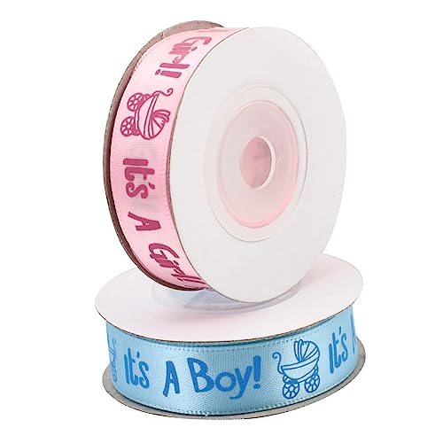 DOITOOL 2 Rollen Shower Geschenkband Yards Bastelband für Schleifen Haarbänder Deko in Rosa für DIY Babyparty Dekoration und Geschenkverpackung DOITOOL 2 Rollen Shower Geschenkband Yards Bastelband für Schleifen Haarbänder Deko in Rosa für DIY Babyparty Dekoration und Geschenkverpackung von DOITOOL