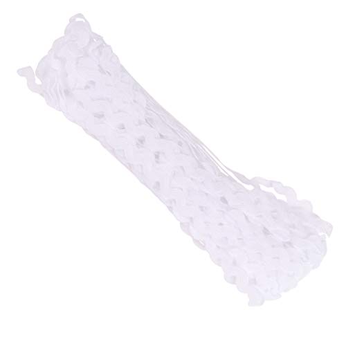 DOITOOL 2 Rollen Wellenkante S Form Stoffborte für Diy Kleidung Yards Weißes Farbenfrohes Spitzenband für Kleider Blusen Taschen und Nähzubehör DOITOOL 2 Rollen Wellenkante S Form Stoffborte für Diy Kleidung Yards Weißes Farbenfrohes Spitzenband für Kleider Blusen Taschen und Nähzubehör von DOITOOL