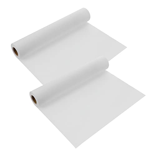 DOITOOL 2 Rollen Zeichenpapier Rolle für Bastelprojekte Robustes Weißes Papier für Malen Basteln und Kunstprojekte von DOITOOL