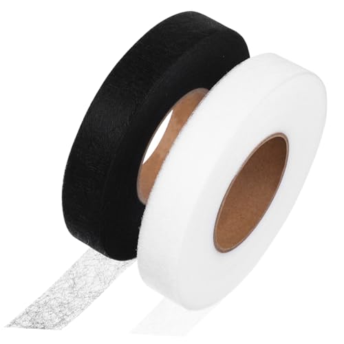 DOITOOL 2 Rollen doppelseitiges Klebeband Vorhang Saumklebebänder Naht Saumband für Kleidung Stoff hem tape multifunktionales klebeband Gardinensaumband ohne Nähen Bügelband zum Säumen von DOITOOL
