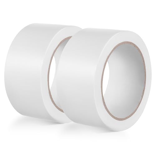 DOITOOL 2 Rollen wasserfestes Klebeband Teppichband Teppichklebeband für Flächenteppiche Trockenbauband Teppichklebeband für Teppich Klebeband weiß nicht reflektierendes Klebeband Kleber von DOITOOL