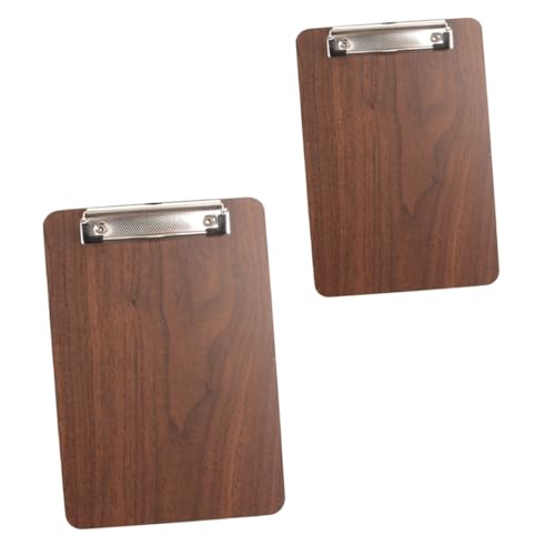 DOITOOL 2 STÜCK Teiliges Holz Menüclip Küchen Menühalter mit Verstellbarem Edelstahlclip Platzsparender Hängender Rezeptständer für Restaurant und Haushalt DOITOOL 2 STÜCK Teiliges Holz Menüclip Küchen Menühalter mit Verstellbarem Edelstahlclip Platzsparender Hängender Rezeptständer für Restaurant und Haushalt von DOITOOL