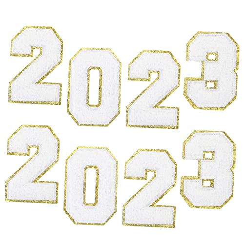 DOITOOL 2 Sätze Abzeichen annähen Stickerei Flecken bestickt Baumwolle Hallo stickrahmen apfelding banners bügeleisen Aufnäher zum Nähen von Kleidern Kleidungsstück Patches Polyester Weiß von DOITOOL