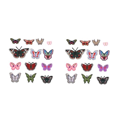DOITOOL 2 Sätze Bestickte Schmetterlings Patches Zum Aufbügeln Für Diy Dekoration Von Kleidung Taschen Und Zum Abdecken Von Flecken Und Löchern 13 Stücke * 2 DOITOOL 2 Sätze Bestickte Schmetterlings Patches Zum Aufbügeln Für Diy Dekoration Von Kleidung Taschen Und Zum Abdecken Von Flecken Und Löchern 13 Stücke * 2 von DOITOOL