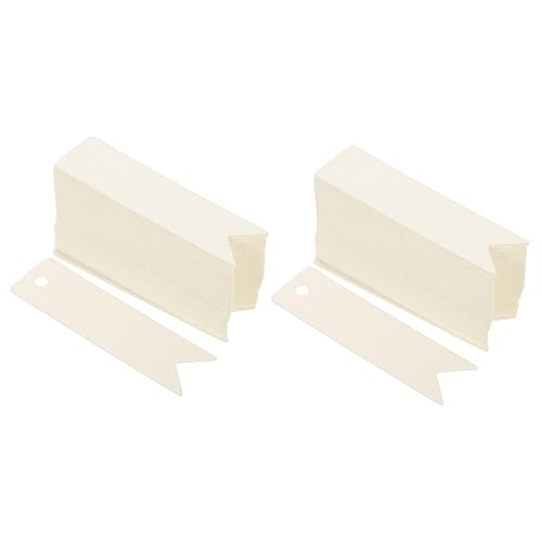 DOITOOL 2 Sätze Blanko Papieranhänger Beschreibbare Preisschilder Für Schmuck Kraftpapier Markieren Und Dekorieren Geschäfte Und Handwerksprojekte 200 Stück * 2 von DOITOOL