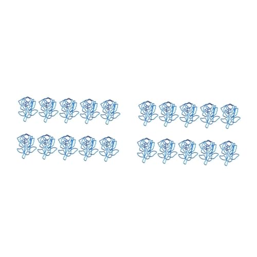 DOITOOL 2 Sätze Blau Rosen Büroklammern Formschöne Papierclips Für Notizen Dokumente Und Planner Langlebig Und Elegant Für Schule Und Büro 10 Stück * 2 DOITOOL 2 Sätze Blau Rosen Büroklammern Formschöne Papierclips Für Notizen Dokumente Und Planner Langlebig Und Elegant Für Schule Und Büro 10 Stück * 2 von DOITOOL