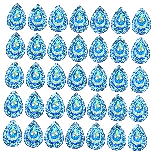 DOITOOL 2 Sätze Blaue Wassertröpfchen Strasssteine mit Flache Harz Dekoration für Handarbeit Kleidung Schmuck Nähen und DIY Bastelprojekte DOITOOL 2 Sätze Blaue Wassertröpfchen Strasssteine mit Flache Harz Dekoration für Handarbeit Kleidung Schmuck Nähen und DIY Bastelprojekte von DOITOOL