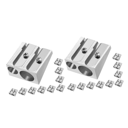 DOITOOL 2 Sätze Bleistiftspitzer Mechanischer Bleistift Zeichnung Erwachsene Kunst Mini -bleistiftschärfer Anspitzer Bleistift Aluminiumlegierung Silber 10 Stück * 2 DOITOOL 2 Sätze Bleistiftspitzer Mechanischer Bleistift Zeichnung Erwachsene Kunst Mini -bleistiftschärfer Anspitzer Bleistift Aluminiumlegierung Silber 10 Stück * 2 von DOITOOL