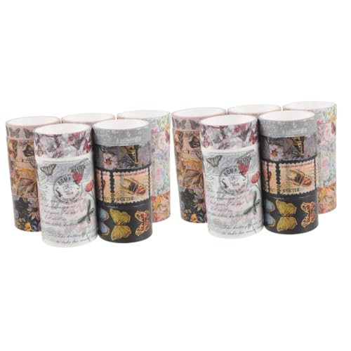 DOITOOL 2 Sätze Blumenpapierband Sammelalbum Handwerk Schmetterling Blumenbänder Muster Aufkleber Für Scrapbooking Dekorative Washi-klebebänder Retro-washi-tape Wickelbänder 17 Rollen * 2 DOITOOL 2 Sätze Blumenpapierband Sammelalbum Handwerk Schmetterling Blumenbänder Muster Aufkleber Für Scrapbooking Dekorative Washi-klebebänder Retro-washi-tape Wickelbänder 17 Rollen * 2 von DOITOOL