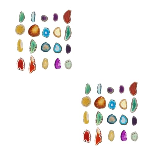 DOITOOL 2 Sätze Bunte Achatscheiben Wunderschöne Natürliche Achate Charms Zur Armbandherstellung Kleine Natürliche Achatscheiben Achatscheiben Mit Loch Achatplatten Mit 20 Stück * 2 DOITOOL 2 Sätze Bunte Achatscheiben Wunderschöne Natürliche Achate Charms Zur Armbandherstellung Kleine Natürliche Achatscheiben Achatscheiben Mit Loch Achatplatten Mit 20 Stück * 2 von DOITOOL