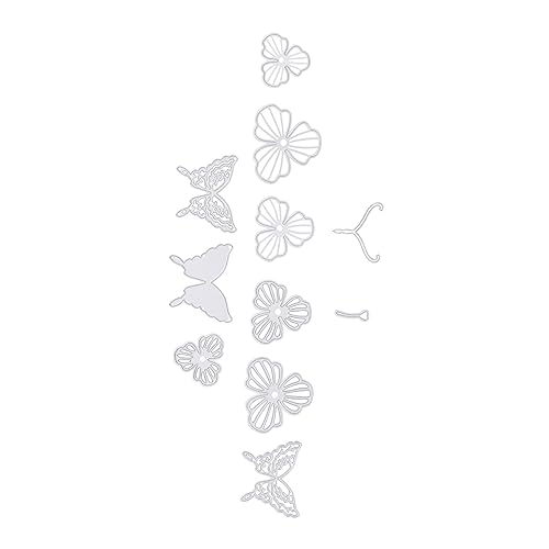 DOITOOL 2 Sätze DIY Bastelschablone Teiliges Stanzform Kohlenstoffstahl für Scrapbooking und Kartenherstellung Wiederverwendbar Präzise Schnitte für Projekte von DOITOOL