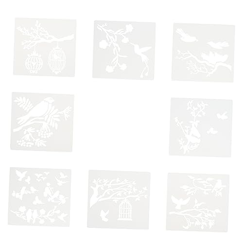 DOITOOL 2 Sätze DIY Malerei Schablonen für Kreative Zeichenvorlagen Wiederverwendbare Schablonen für Wandgestaltung Möbel und Scrapbooking Vorlagen pro Set von DOITOOL
