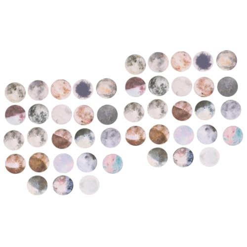 DOITOOL 2 Sätze Decorative Sealing Decals Moon Theme Sticker Für Scrapbook Und Hand Account Selbstklebende Kreative Aufkleber Für Diy Projekte Sicher Und Leicht Zu Verwenden 6boxen*2 von DOITOOL