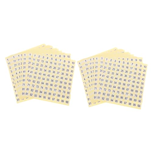 DOITOOL 2 Sätze Digitale Aufkleber Etiketten Aufkleber Vinyl Groß 1 Bis 100 Nummernaufkleber Farbig Für Aufkleber Mit Kleiner Nummer Kleine Aufkleber Kupferplattenaufkleber 15 Blätter * 2 DOITOOL 2 Sätze Digitale Aufkleber Etiketten Aufkleber Vinyl Groß 1 Bis 100 Nummernaufkleber Farbig Für Aufkleber Mit Kleiner Nummer Kleine Aufkleber Kupferplattenaufkleber 15 Blätter * 2 von DOITOOL