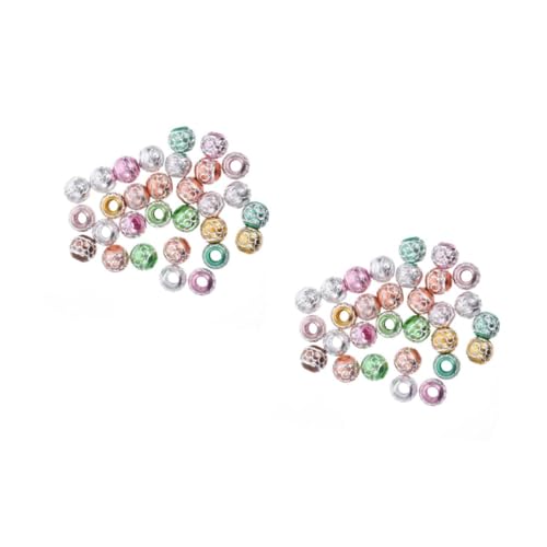 DOITOOL 2 Sätze Diy Aluminium Perlen Mischfarbe Große Loch Spacer Beads Für Schmuckherstellung Bastelbedarf Für Armbänder Kreative Diy Projekte 60 Stück * 2 DOITOOL 2 Sätze Diy Aluminium Perlen Mischfarbe Große Loch Spacer Beads Für Schmuckherstellung Bastelbedarf Für Armbänder Kreative Diy Projekte 60 Stück * 2 von DOITOOL