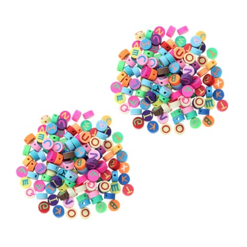 DOITOOL 2 Sätze Diy Buchstabenperlen Polymer Für Und Armbänder Bunte Lose Perlen Für Schmuckherstellung Vielseitig Einsetzbar Und Handfreundlich 200 Stück * 2 DOITOOL 2 Sätze Diy Buchstabenperlen Polymer Für Und Armbänder Bunte Lose Perlen Für Schmuckherstellung Vielseitig Einsetzbar Und Handfreundlich 200 Stück * 2 von DOITOOL