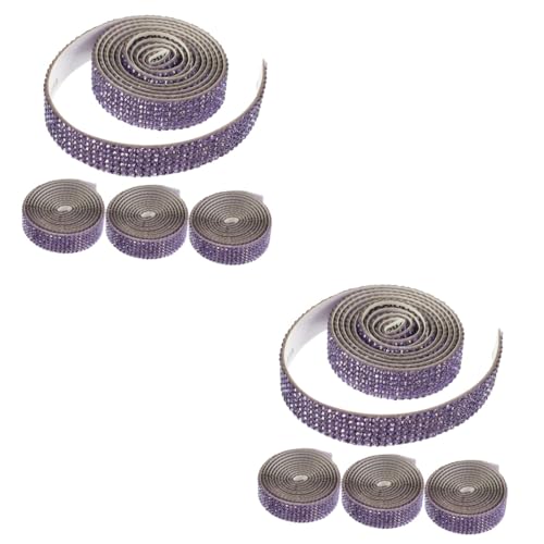 DOITOOL 2 Sätze Diy Decorative Diamond Aufkleber Strass-quastenbesatz Taille Braut- Trimmen Strassapplikation Für Gürtel Handgefertigte Strass-applikation Strasssteine Violett 4 Rollen * 2 DOITOOL 2 Sätze Diy Decorative Diamond Aufkleber Strass-quastenbesatz Taille Braut- Trimmen Strassapplikation Für Gürtel Handgefertigte Strass-applikation Strasssteine Violett 4 Rollen * 2 von DOITOOL