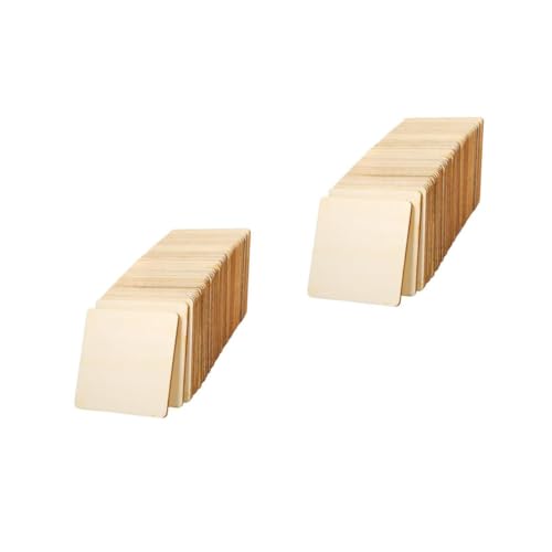 DOITOOL 2 Sätze Diy Holzscheiben Zum Bemalen Unbehandelte Quadratische Holzstückchen Für Kreative Bastelprojekte Vielseitig Einsetzbar Für Dekorationen 30 Stück * 2 DOITOOL 2 Sätze Diy Holzscheiben Zum Bemalen Unbehandelte Quadratische Holzstückchen Für Kreative Bastelprojekte Vielseitig Einsetzbar Für Dekorationen 30 Stück * 2 von DOITOOL