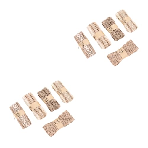 DOITOOL 2 Sätze Diy Jute Spitzenband Handgemachte Dekorationsbänder Für Hochzeiten Und Bastelprojekte Natürlichem Material Langlebig Und Sicher 5 Stück * 2 DOITOOL 2 Sätze Diy Jute Spitzenband Handgemachte Dekorationsbänder Für Hochzeiten Und Bastelprojekte Natürlichem Material Langlebig Und Sicher 5 Stück * 2 von DOITOOL