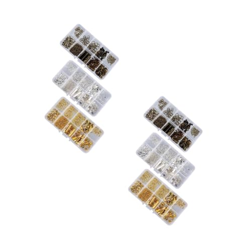 DOITOOL 2 Sätze Diy Schmuckzubehör Set Boxen Mit Metall Lobster Clips Gold Silber Und Kupfer Für Ohrringe Schmuckherstellung Und Kreative Projekte 3boxen*2 von DOITOOL