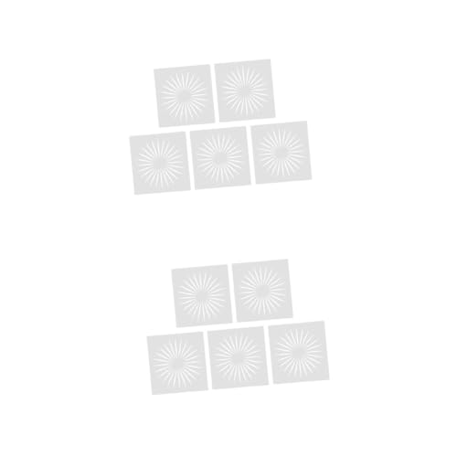 DOITOOL 2 Sätze Diy Teiliges Sonnenmuster Malvorlagen Wiederverwendbare Schablonen Robustem Für Zeichnen Malen Stempeln Und Basteln Für Kunstliebhaber 10 Stück * 2 von DOITOOL