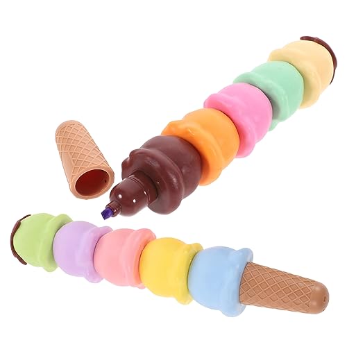 DOITOOL 2 Sätze Eiscreme Förmige Textmarker Pack DIY Scrapbook Marker für Schule und Kreative Projekte für Studierende und Kunstliebhaber Leuchtende Farben und Präzise DOITOOL 2 Sätze Eiscreme Förmige Textmarker Pack DIY Scrapbook Marker für Schule und Kreative Projekte für Studierende und Kunstliebhaber Leuchtende Farben und Präzise von DOITOOL