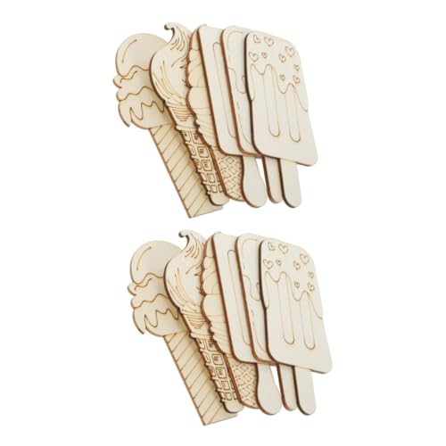 DOITOOL 2 Sätze Eiscreme Holzscheiben Diy Unvollendete Holzschneiden Verschiedenen Formen Für Bastelprojekte Sicher Und Gesund Für Gestalten Von Einzigartigen Ornamenten 30 Stück * 2 DOITOOL 2 Sätze Eiscreme Holzscheiben Diy Unvollendete Holzschneiden Verschiedenen Formen Für Bastelprojekte Sicher Und Gesund Für Gestalten Von Einzigartigen Ornamenten 30 Stück * 2 von DOITOOL