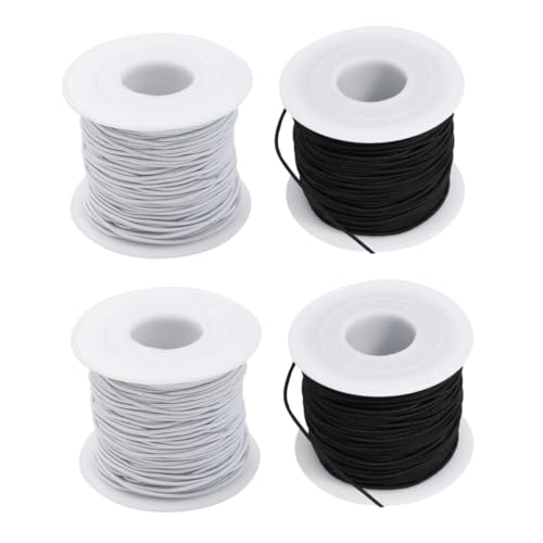 DOITOOL 2 Sätze Elastische Schnur Für Armbänder Und Schwarz Und Weiß Für DIY Schmuckherstellung Und Bastelprojekte 2 Rollen * 2 DOITOOL 2 Sätze Elastische Schnur Für Armbänder Und Schwarz Und Weiß Für DIY Schmuckherstellung Und Bastelprojekte 2 Rollen * 2 von DOITOOL