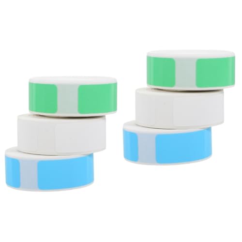 DOITOOL 2 Sätze Etikett Thermalaufkleber Schmucklos Thermaldrucker Beschriftungen Papier Aufkleber Für Thermodrucker -aufkleberpapier Thermosynthetisches Papier 3 Rollen * 2 von DOITOOL