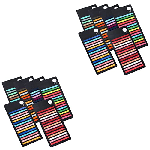 DOITOOL 2 Sätze Farbige Haftnotizen Streifen Aufkleber Markieren Lektüre Abnehmbare Klebelasche Buchregisterkarten Farben Klebrige Indexregisterkarten Pads Satz Das Haustier 6 Stücke * 2 von DOITOOL