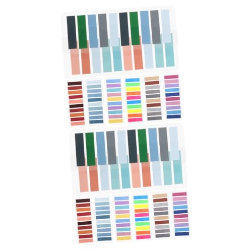 DOITOOL 2 Sätze Farbige Index Tabs Selbstklebende Lesezeichen Für Transparente Seitenmarkierungen Praktische Haftnotizen Für Büro Und Schule Leicht Und Platzsparend 1600 Stück * 2 von DOITOOL