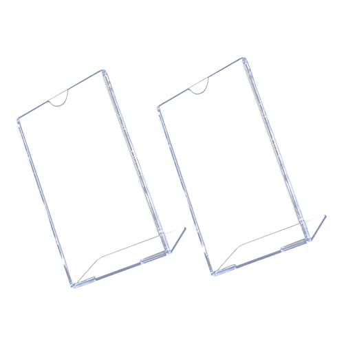 DOITOOL 2 Sätze Förmiger Acryl Schildhalter Transparenter Menüdisplay Für Werbeanzeigen Für Restaurants Cafés Einzelhandel 2 Stücke * 2 von DOITOOL