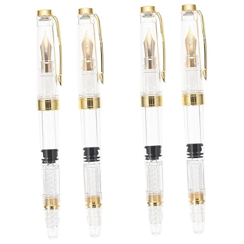 DOITOOL 2 Sätze Füllfederhalter Mit Kolbenmechanismus Transparente Design Glattes Schreiben Schul Und Bürobedarf Für Studenten Und Profis 2 Stücke * 2 DOITOOL 2 Sätze Füllfederhalter Mit Kolbenmechanismus Transparente Design Glattes Schreiben Schul Und Bürobedarf Für Studenten Und Profis 2 Stücke * 2 von DOITOOL