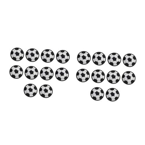 DOITOOL 2 Sätze Fussball Aufnäher Kreative Fußball Patches Für Kleidung Zum Aufbügeln Und Nähen Für Jeans Rucksäcke Und Diy Reparaturen 20 Stück * 2 von DOITOOL