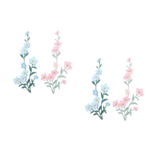 DOITOOL 2 Sätze Gestickte Blumen Patches Für Kleidung Aufbügelbare Flicken Zur Individuellen Dekoration Diy Bastelbedarf Für Taschen Hüte Und Mehr 2 Stück * 2 von DOITOOL