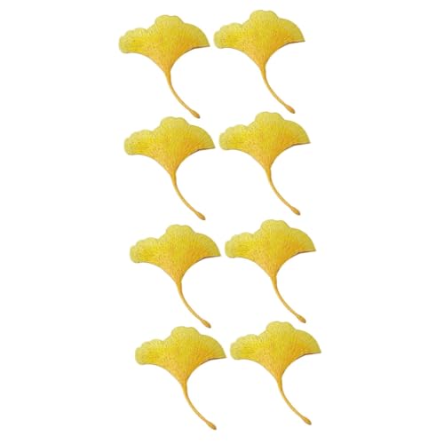 DOITOOL 2 Sätze Ginkgo Form Patches Teiliges Dekorative Aufnäher Für Diy Kleidung Vielseitig Einsetzbar Für Reparaturen Und Verzierungen Zufällige Designs 4 Stücke * 2 von DOITOOL