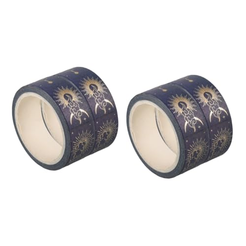DOITOOL 2 Sätze Golden Stern Moon Tape Sammelalbum Lieferungen Journaling Streifen Süßes Band Zeitschrift Dekorative Klebebänder Schreibwaren Washi Tape Blau Papier 2 Rollen * 2 DOITOOL 2 Sätze Golden Stern Moon Tape Sammelalbum Lieferungen Journaling Streifen Süßes Band Zeitschrift Dekorative Klebebänder Schreibwaren Washi Tape Blau Papier 2 Rollen * 2 von DOITOOL