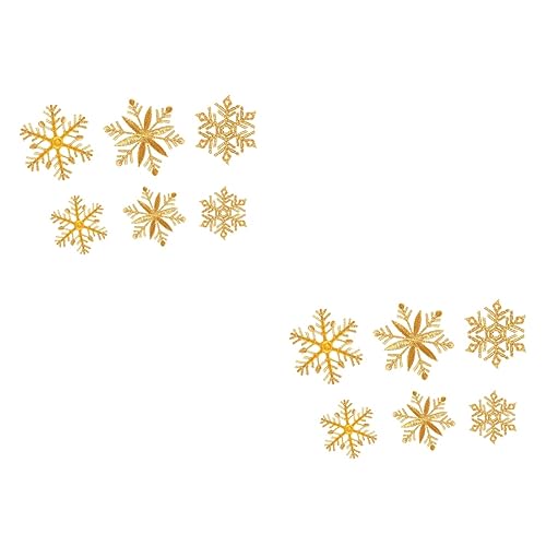 DOITOOL 2 Sätze Goldene Schneeflocken Stickerei Patches Weihnachtsaufnäher Strapazierfähigem Material Zum Dekorieren Und Reparieren Von Kleidung Schuhen Und Socken Leicht 6 Stücke * 2 DOITOOL 2 Sätze Goldene Schneeflocken Stickerei Patches Weihnachtsaufnäher Strapazierfähigem Material Zum Dekorieren Und Reparieren Von Kleidung Schuhen Und Socken Leicht 6 Stücke * 2 von DOITOOL