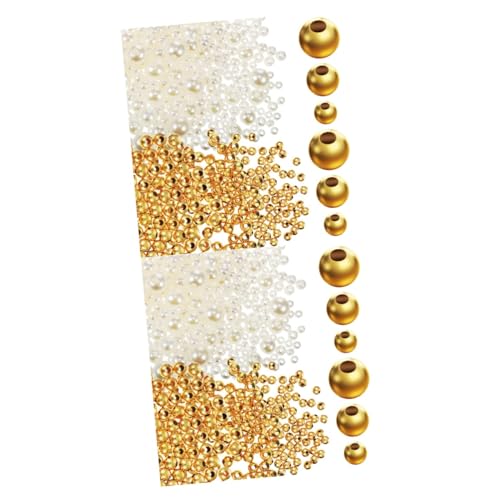DOITOOL 2 Sätze Goldperlen Und Mischperlen Für Diy Schmuckherstellung Goldperlen Und Mischperlen Für Armbänder Und Projekte 900 Stück * 2 DOITOOL 2 Sätze Goldperlen Und Mischperlen Für Diy Schmuckherstellung Goldperlen Und Mischperlen Für Armbänder Und Projekte 900 Stück * 2 von DOITOOL