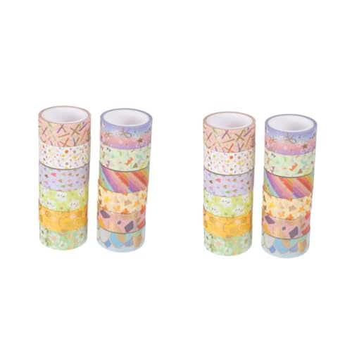 DOITOOL 2 Sätze Heißpräge-washi-tape Scrapbooking Sammelalbum Papier Klebeband Aufkleber Papierwerkzeug Für Heimwerker Fotoalbumband Colorful Japanisches Papier 12 Rollen * 2 DOITOOL 2 Sätze Heißpräge-washi-tape Scrapbooking Sammelalbum Papier Klebeband Aufkleber Papierwerkzeug Für Heimwerker Fotoalbumband Colorful Japanisches Papier 12 Rollen * 2 von DOITOOL