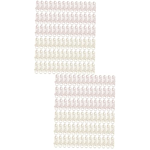 DOITOOL 2 Sätze Herzform Papierklammern Lustige Büroklammern Für Notizen Lesezeichen Und Kreative Projekte Für Freunde Familie Und Kollegen Roségold 100 Stück * 2 DOITOOL 2 Sätze Herzform Papierklammern Lustige Büroklammern Für Notizen Lesezeichen Und Kreative Projekte Für Freunde Familie Und Kollegen Roségold 100 Stück * 2 von DOITOOL