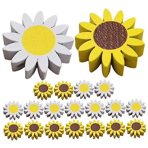 DOITOOL 2 Sätze Holzperlen Im Daisy Design Dekorative Diy Perlen Für Bastelprojekte Hochwertige Langlebige Holzperlen Für Heimdekoration Weiße Und Gelbe Perlen 20 Stück * 2 DOITOOL 2 Sätze Holzperlen Im Daisy Design Dekorative Diy Perlen Für Bastelprojekte Hochwertige Langlebige Holzperlen Für Heimdekoration Weiße Und Gelbe Perlen 20 Stück * 2 von DOITOOL