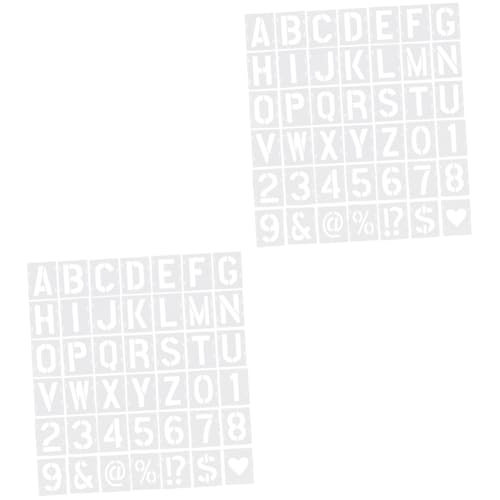 DOITOOL 2 Sätze Inkjet-vorlage Brief Schablone Material Kunsthandwerk Vorlage Zum Malen Von Buchstaben Schriftzeichen Das Haustier 42 Stück * 2 DOITOOL 2 Sätze Inkjet-vorlage Brief Schablone Material Kunsthandwerk Vorlage Zum Malen Von Buchstaben Schriftzeichen Das Haustier 42 Stück * 2 von DOITOOL